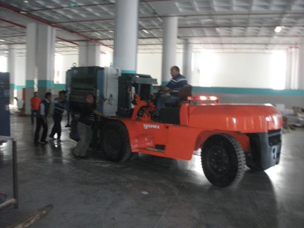 10 Tonluk forklift KBA yüklemesi.