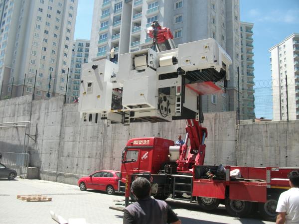 18 ton vinçle indiirlmesi.