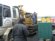 20 tonluk vin&#231; ile jenerat&#246;r ta&#351;&#305;nmas&#305;.