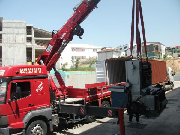 KBA nın conteyıra yüklenmesi.