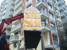 5 tonluk vin&#231; ile aksa jenarat&#246;r indirilmesi.